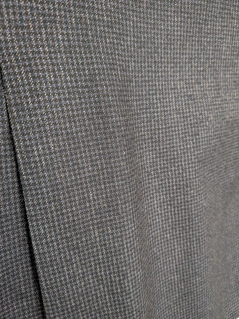 Ralph Lauren Men's Dark Gray Textured Silk Wool Two-Button Blazer